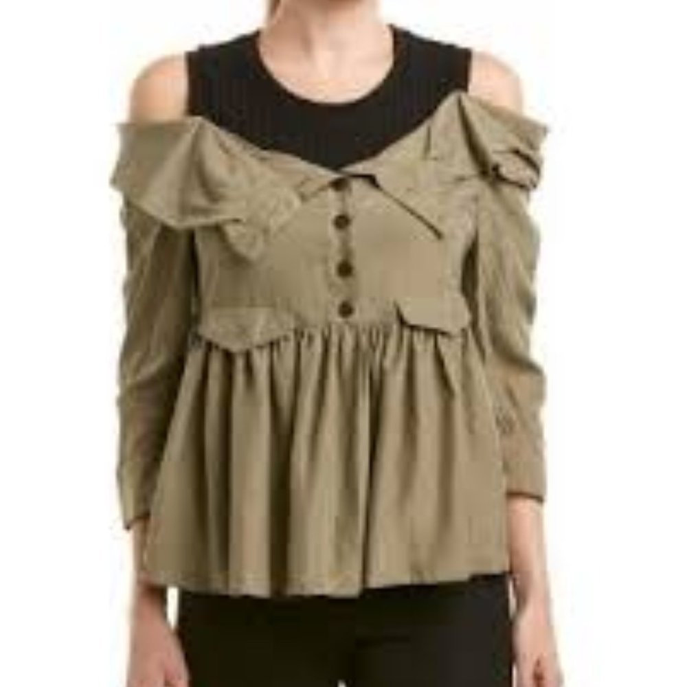 NWT Nicole Miller silk shirt with tag